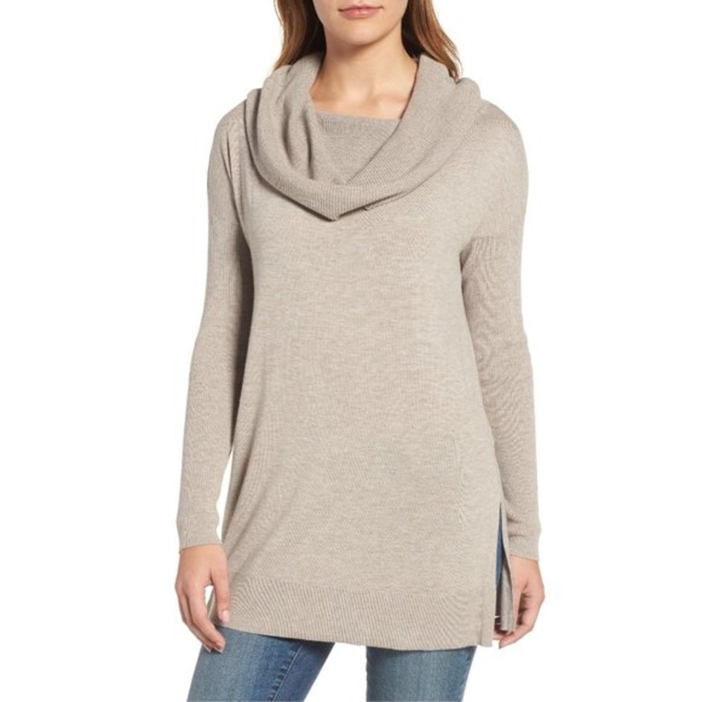 NWT Nordstrom Caslon Convertible Tunic Sweater